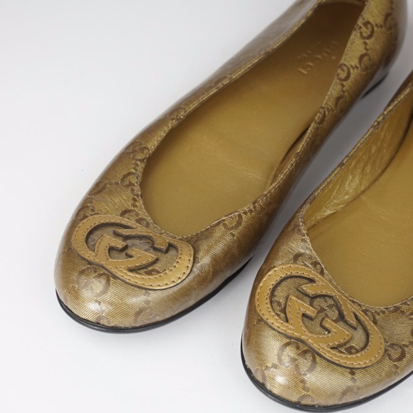 Gucci Patent GG Monogram Flats Size 7.5 - Picture 7 of 9